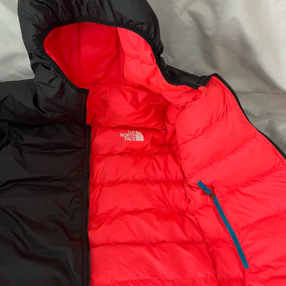 The North Face Black and Hot Pink Hooded Jacket